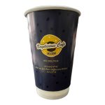 16 Oz Double Wall Baskılı Karton Bardak