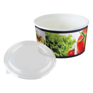 Kraft Karton Salata Kasesi 1250 cc 3 kraft karton salata kasesi